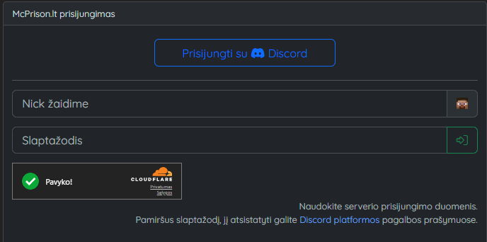 Prisijungimo į paslaugų parduotuvę nuotr.